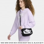 NIKE MINI SHOE BOX CROSS-BODY BAG 3L Black