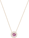 S3 SWAROVSKI Sparkling Dance Round Necklace, Red - 38 cm