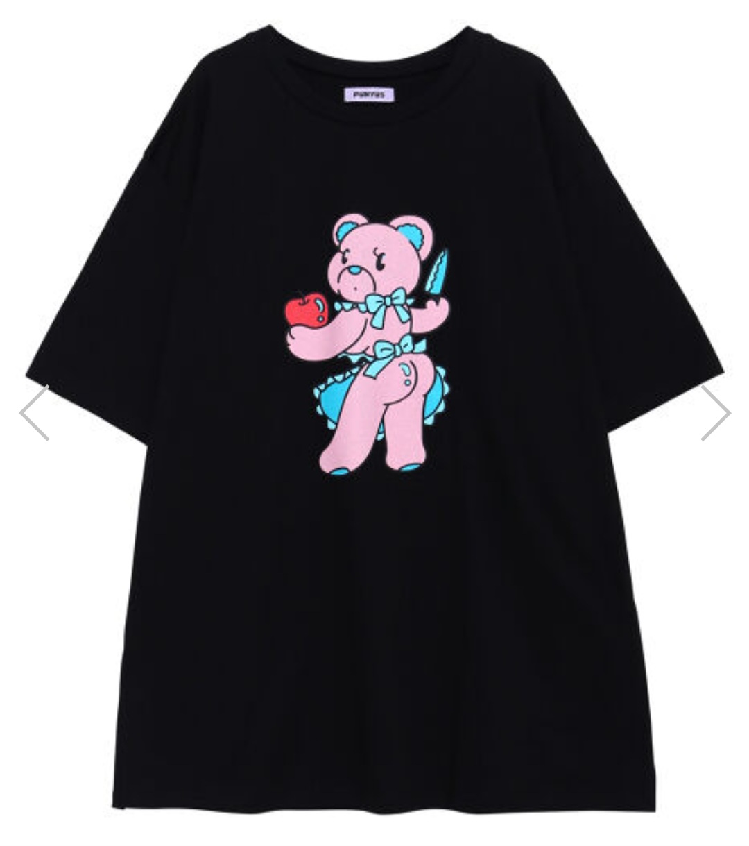 小熊印花大T卹