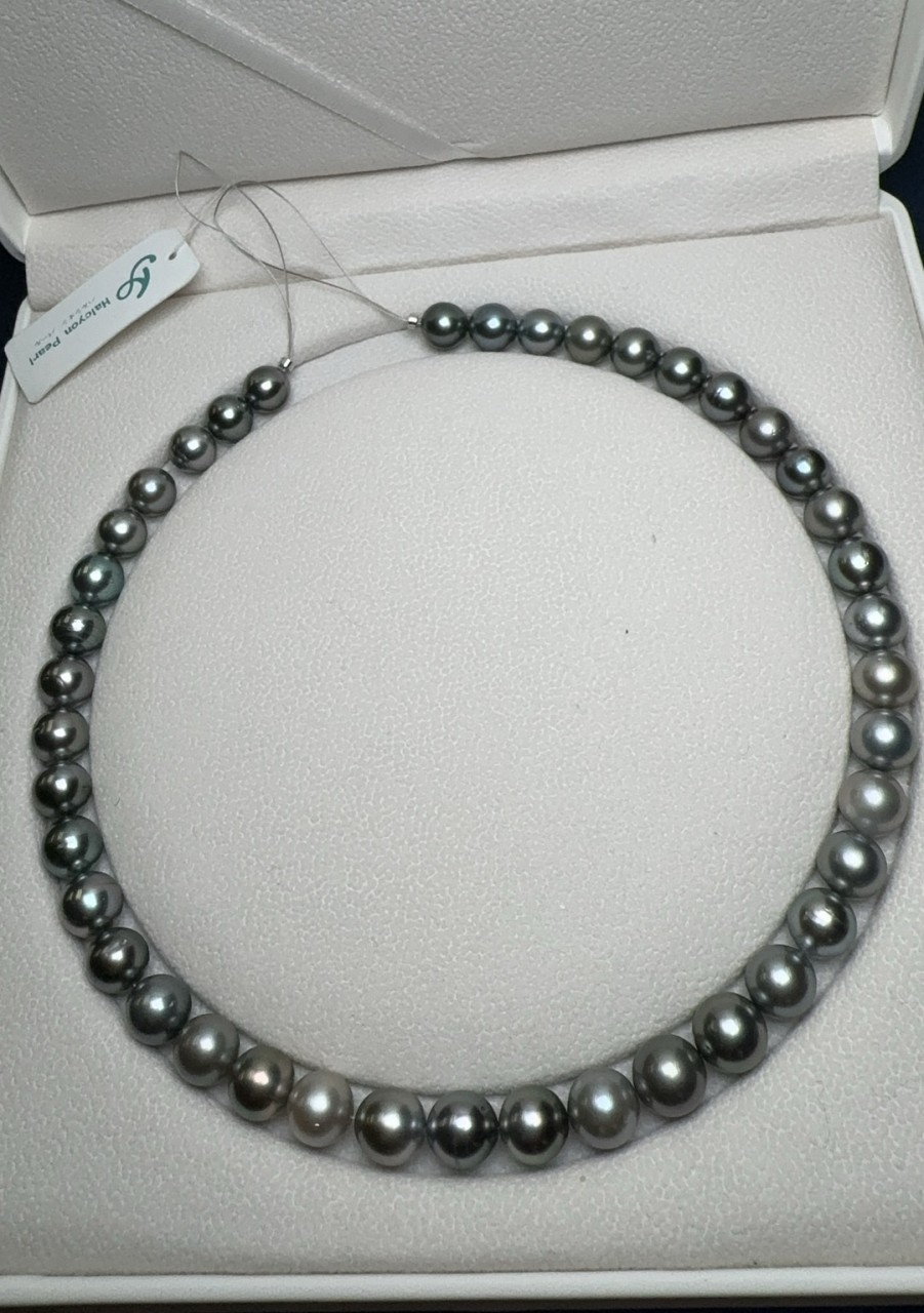 J5 大溪地8.1-9.3mm串珠項鍊42cm