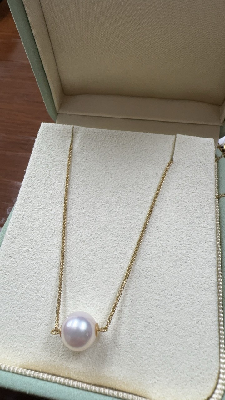 B2 Akoya8.5 -9mm 天女路路通 K18蕭邦鏈