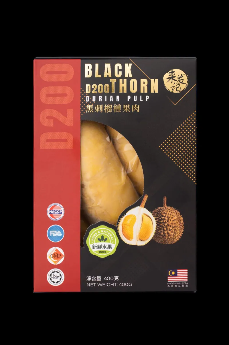 A1⭕️來發記冷凍榴槤果肉400g-黑刺