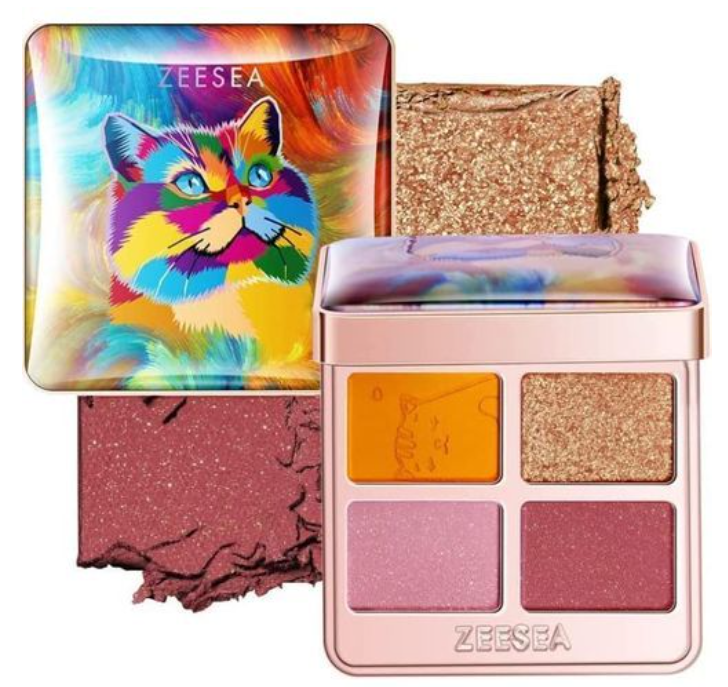 ZEESEA動物系列4色眼影盤 03款