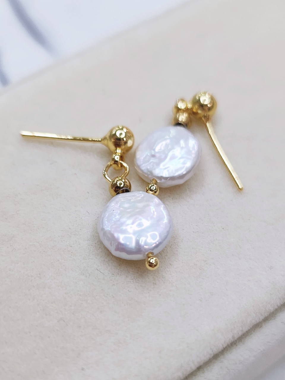 P9 Full Moon滿月耳釘｜亮白色