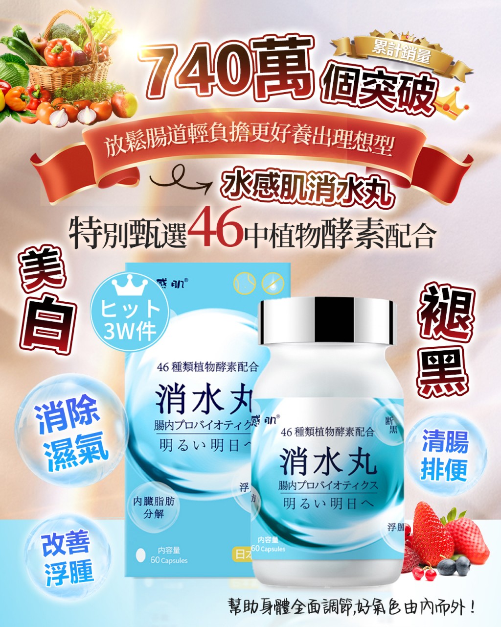 明星消水丸 60粒/盒