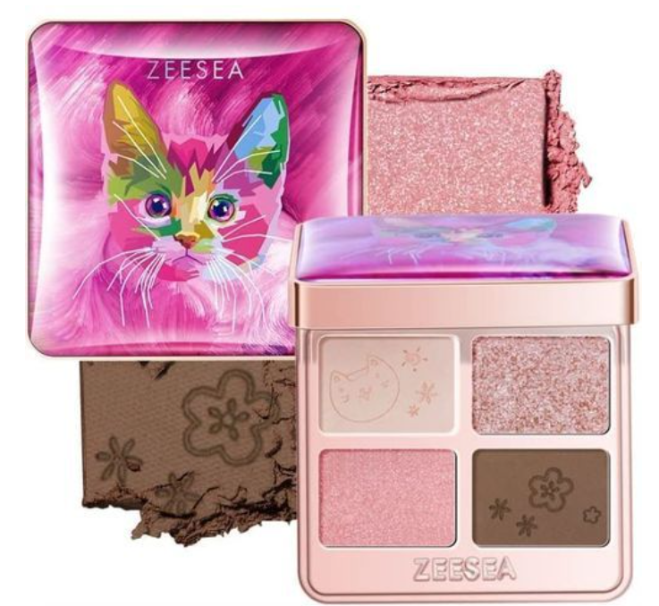 ZEESEA動物系列4色眼影盤 04款
