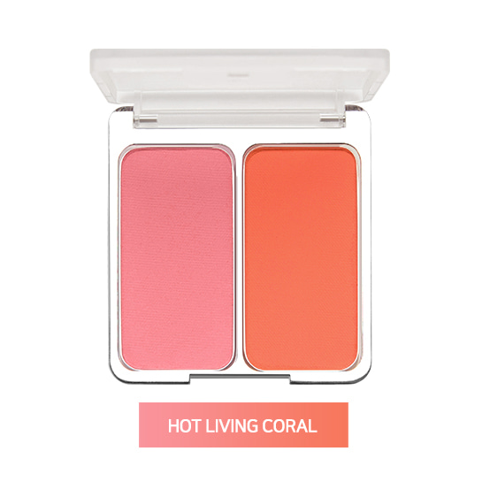 2aN 雙色腮紅 Dual Cheek #04 珊瑚橘 Hot Living Coral 4.5*2