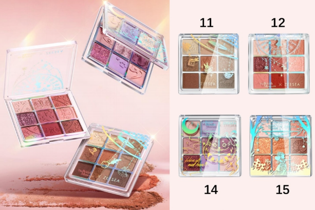ZEESEA 愛麗絲系列9色眼影盤 12色玫瑰色