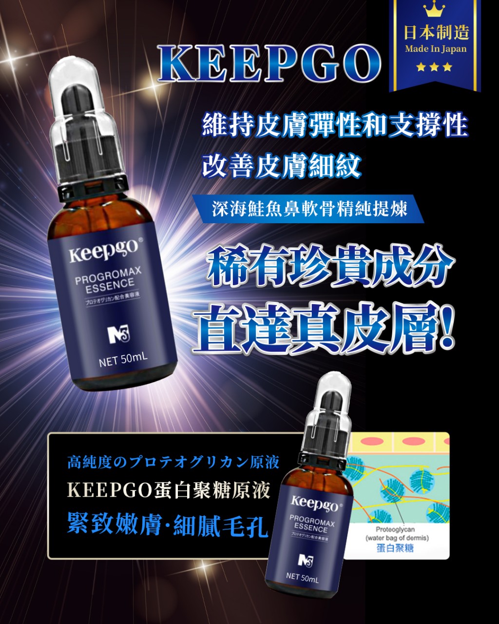 $999 3枝 40%PDNA高濃度蛋白聚糖原液 50ml