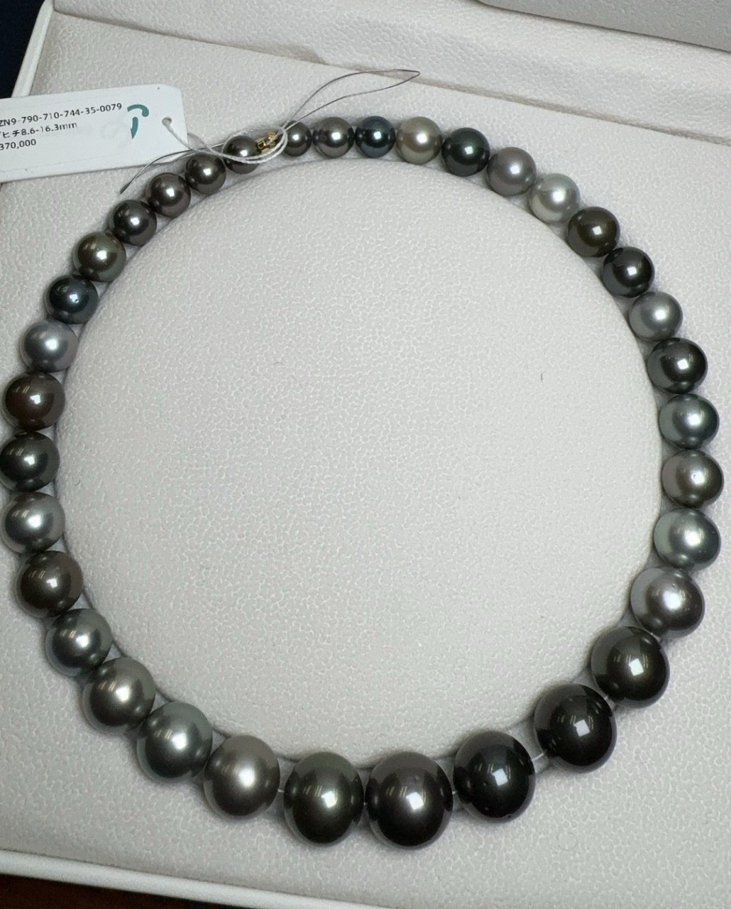 J2 大溪地8.6-16.3mm串珠項鍊42cm