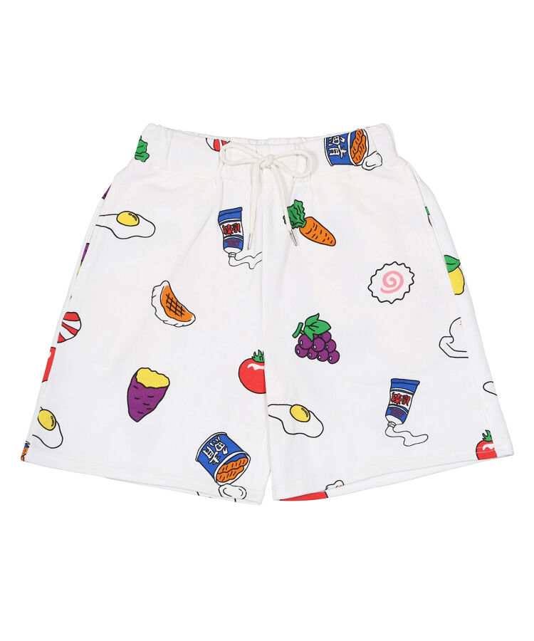 10 週年紀念全身圖案運動短褲