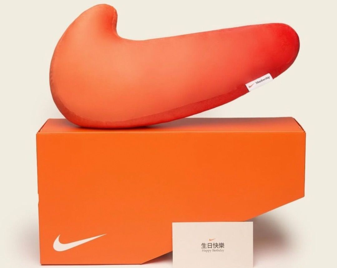 Nike Swoosh-Shaped PillowBox